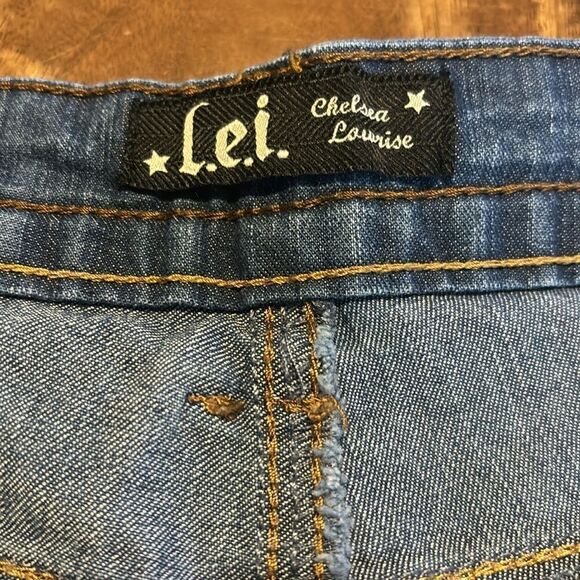 lei Denim Chelsea Low-rise Shorts Sz 17 - Picture 7 of 7